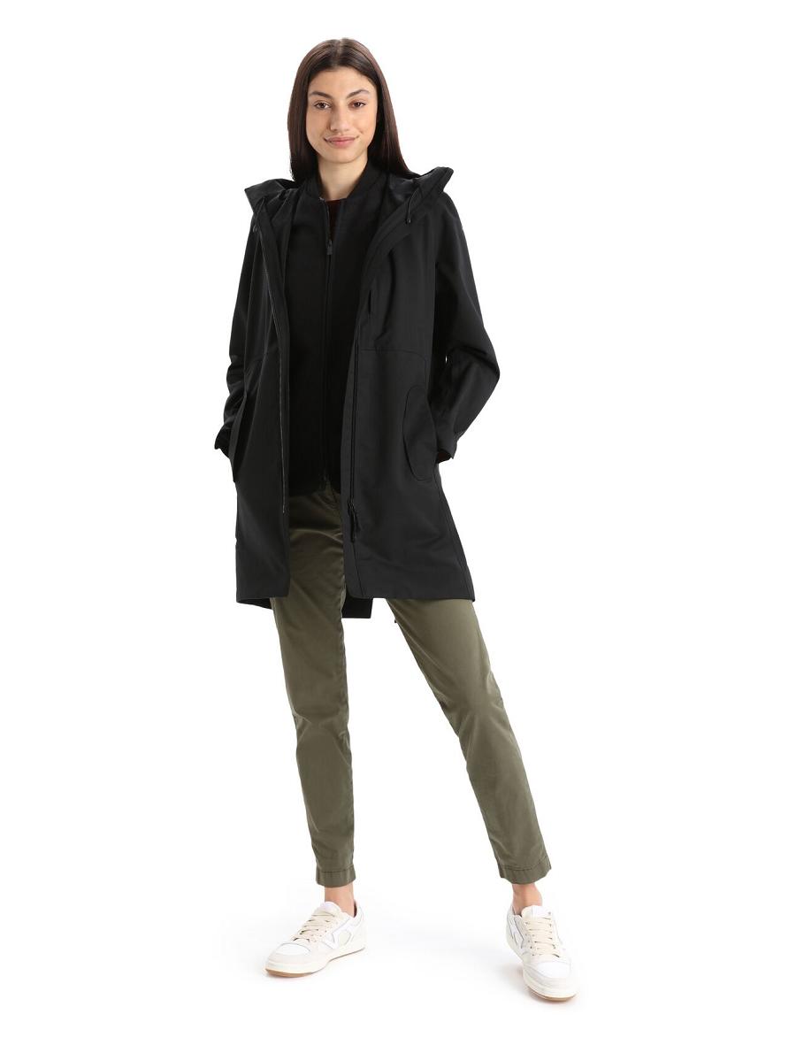 Vestes Icebreaker City Label Shell+™ Merino 4-in-1 Parka Femme Noir | FR 1650RVDW